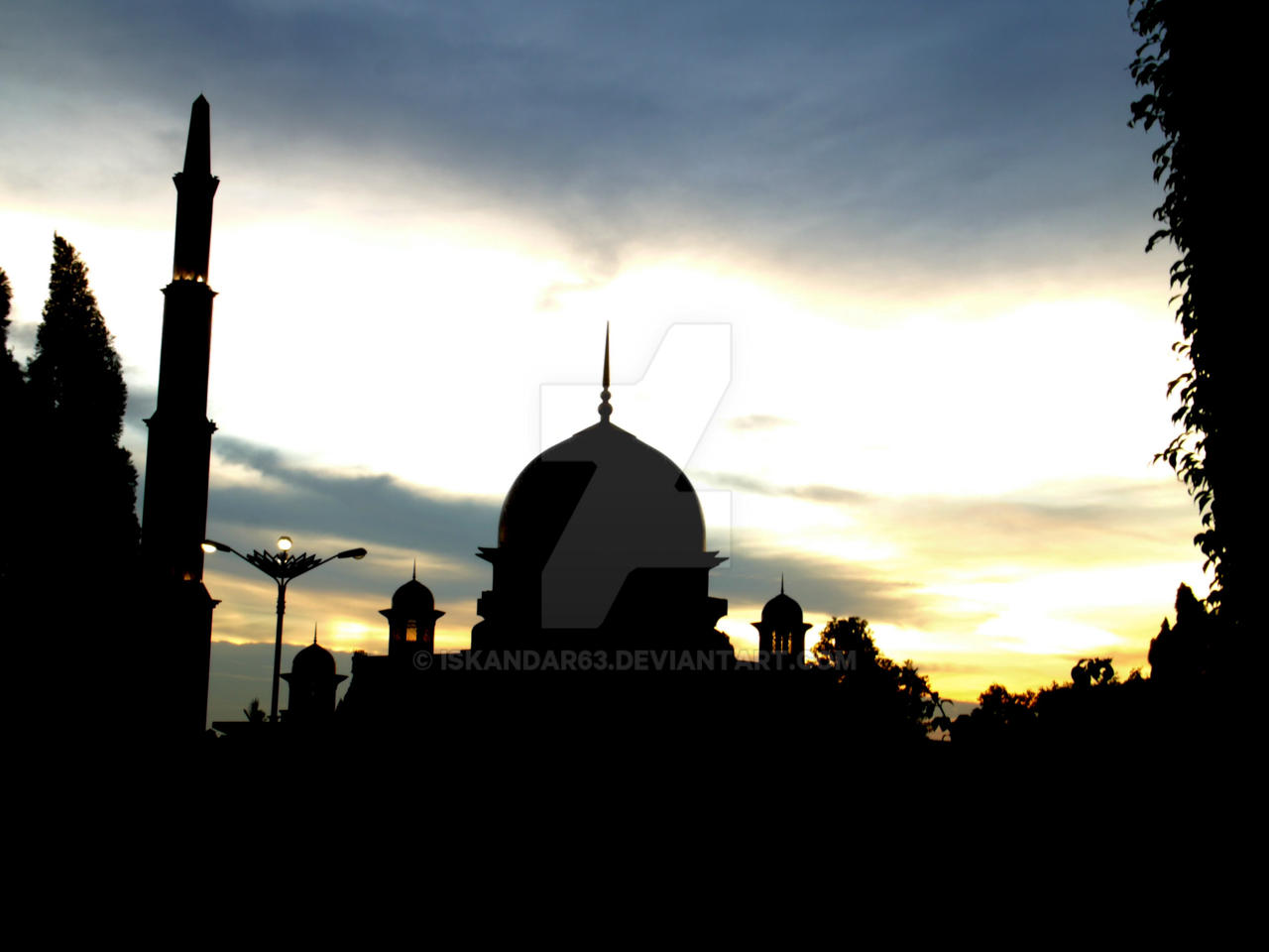Putrajaya Mosque at Dusk 1