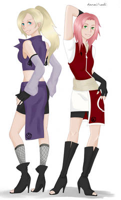 Ino + Sakura: Jounin, color v.