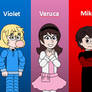 Charlie Bucket Veruca Salt And Violet Beauregarde By charlie-bucket-veruca-salt-and-violet-beauregarde-by