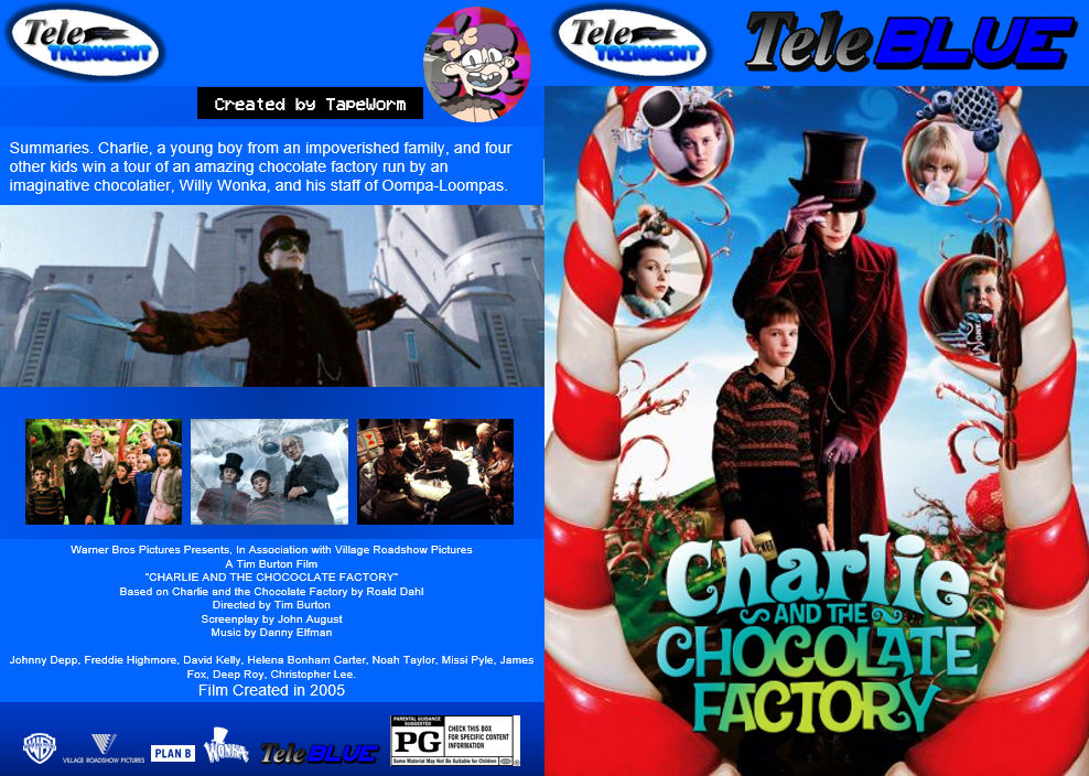 Teleblue Face Charlie and The Chocolate Factory DVD by TeleBlue by ...