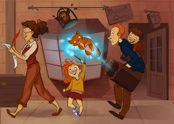 The Weasley's at Diagon Alley