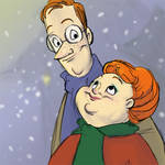 Mr and Mrs Weasley by TwiggyMcBones