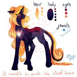 (CLOSED) Unicorn Guide Candlelight themed Adopt by glitteronin