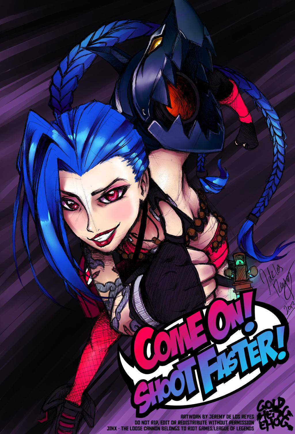 Jinx Protection Jinx: Come on! Shoot Faster! by goldhedgehog on DeviantArt