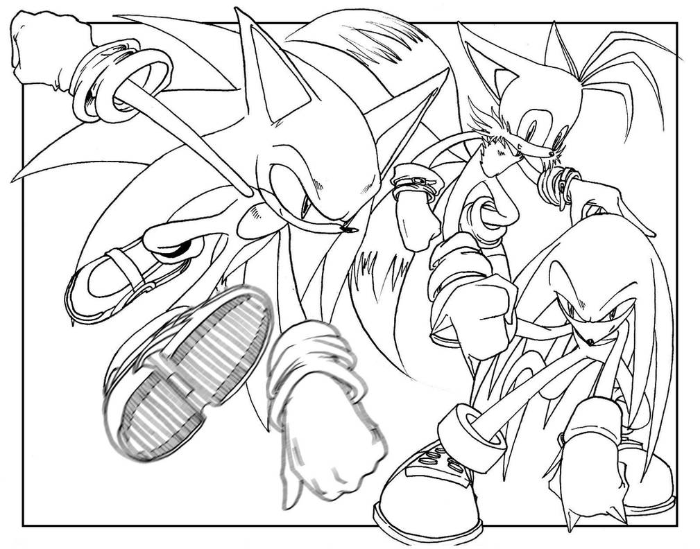 Team Sonic-Lineart by goldhedgehog on DeviantArt