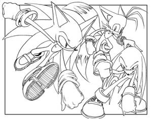 Team Sonic-Lineart