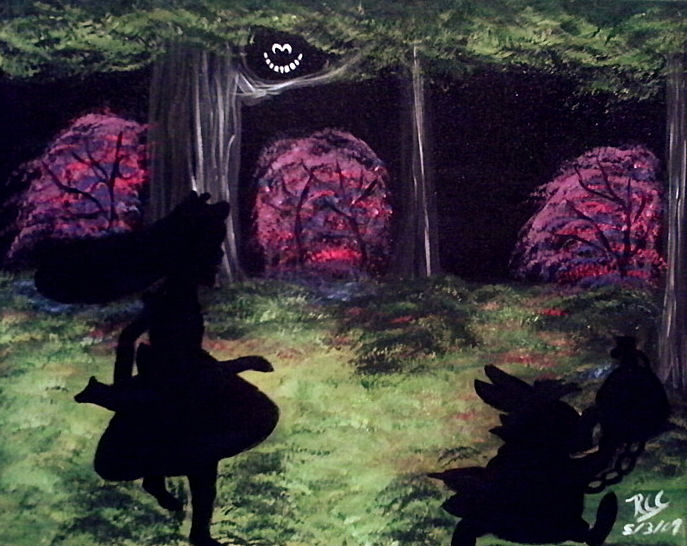 Alice Chasing the White Rabbit by MadAsAHatterGirl91 on DeviantArt