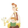 Human Lumiere And His Son Litwill