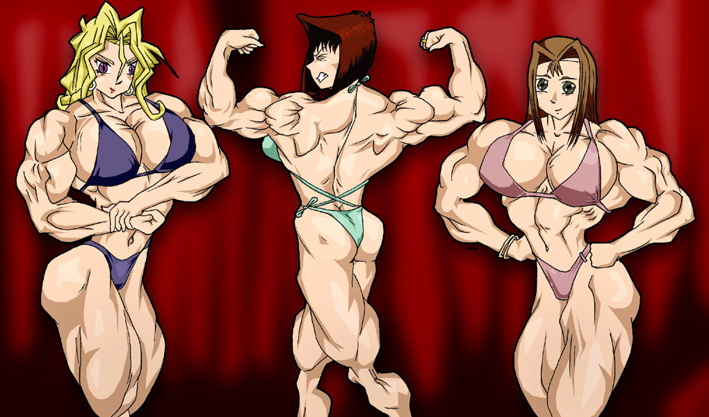 Female Muscle Growth Hentai Manga.