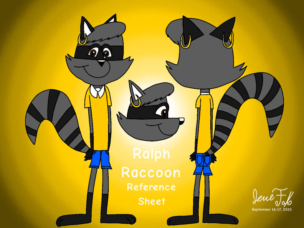 Ralph Raccoon Reference Sheet by LooneyTunesFan1970 on DeviantArt