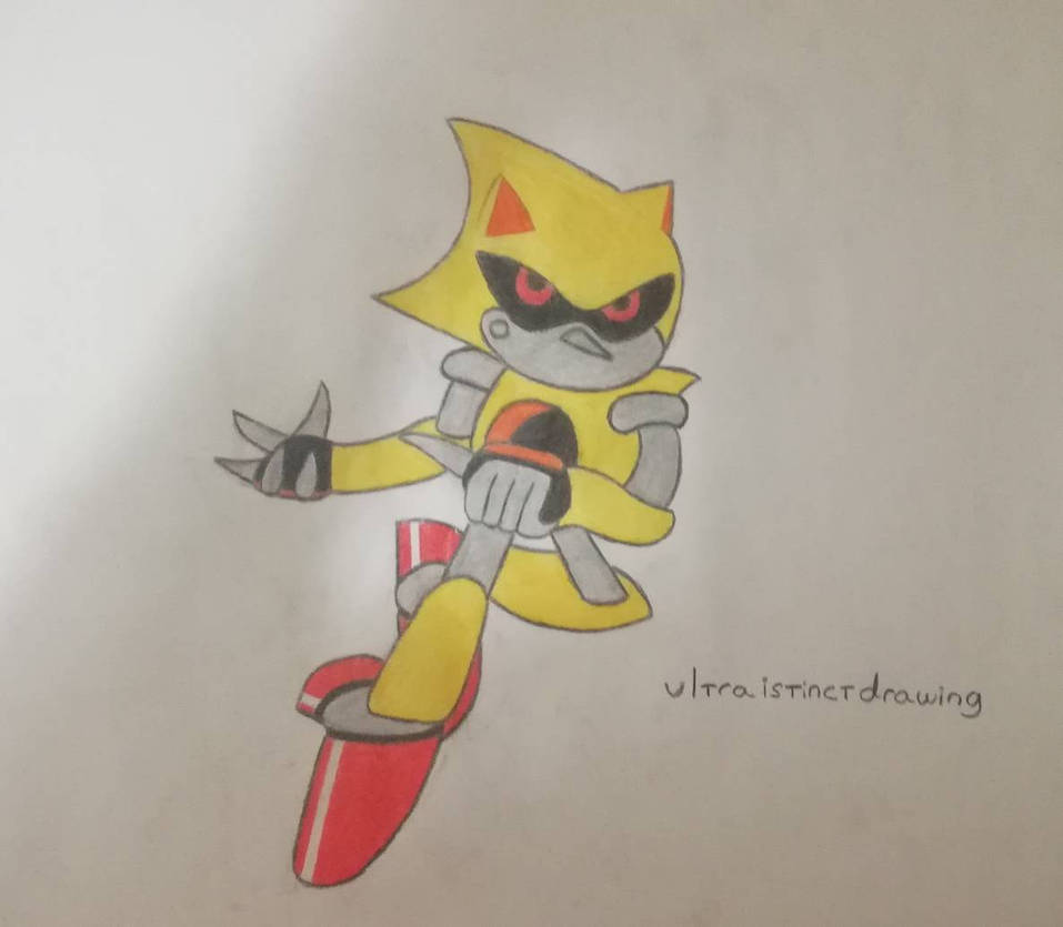 Metal Sonic Rebooted Super Metal Sonic By UltraIstinctDrawing On Metal sonic rebooted super metal sonic by ultraistinctdrawing on