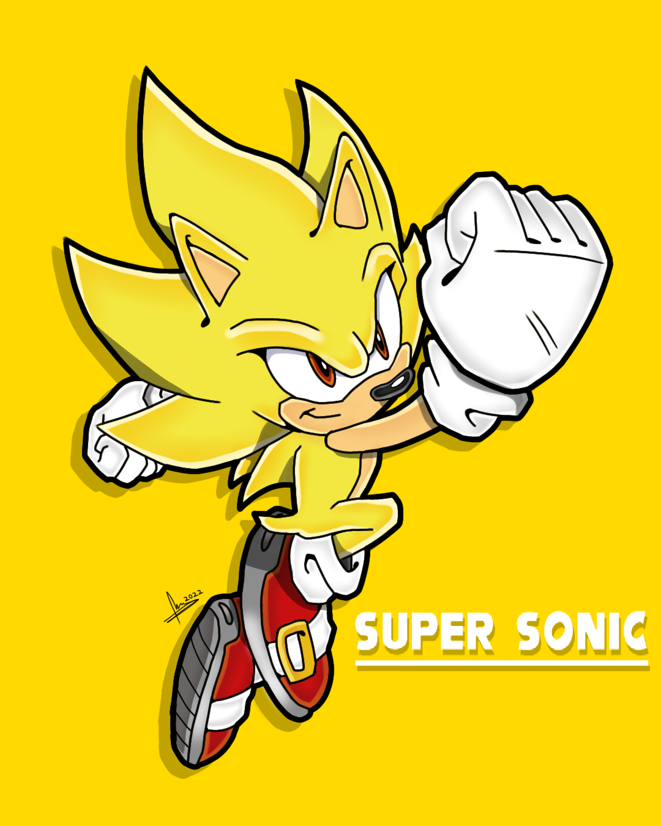Super Sonic Uekawa Style 1 - By @slickevan on Itaku