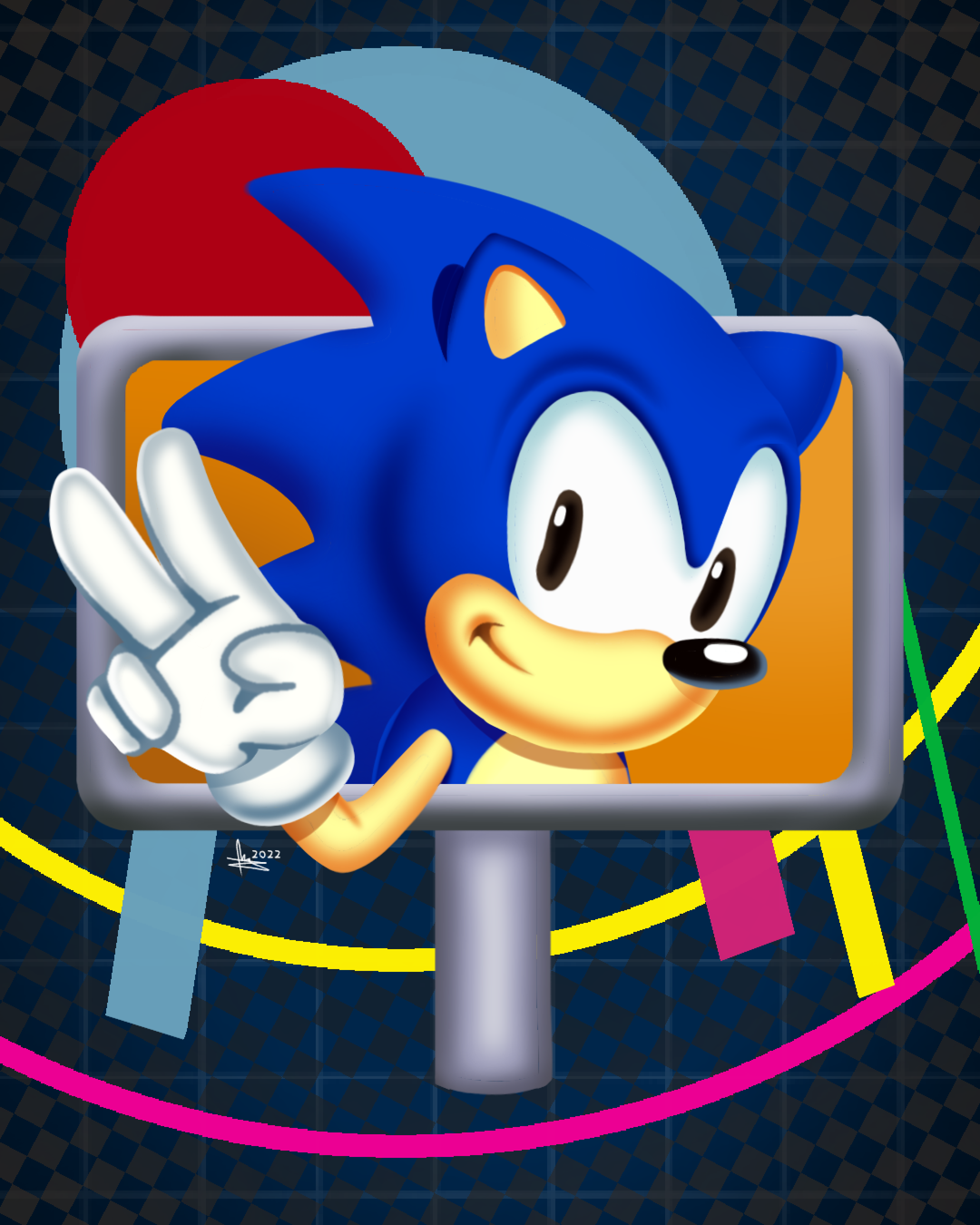Sonic Fall Sign Posts Sonic the Signpost by UltraIstinctDrawing on DeviantArt