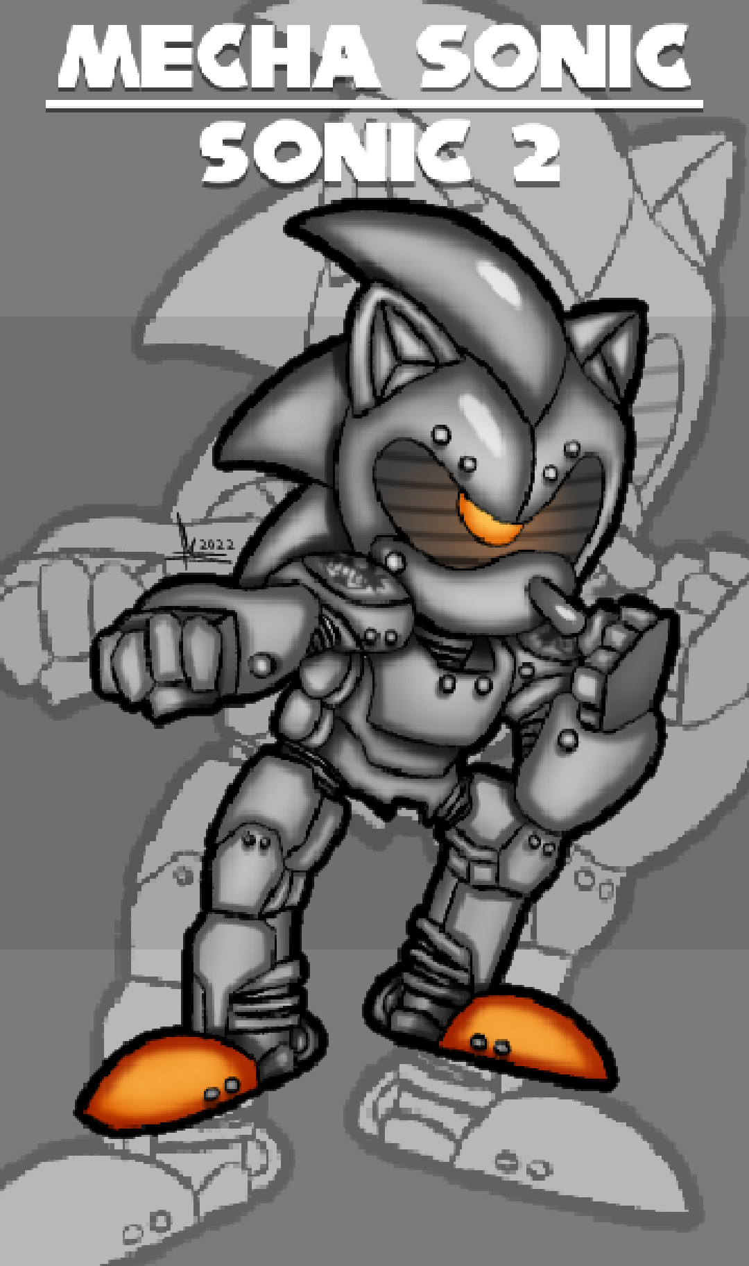 Mecha sonic mk2 by Jackavi64 on DeviantArt