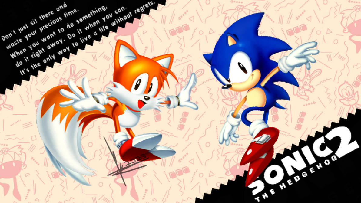 Classic Style Sonic and Tails Wallpaper by UltraIstinctDrawing on ...