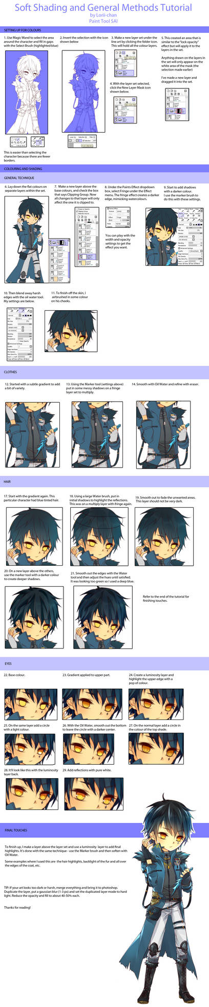 Soft Shading Tutorial via Paint Tool SAI by Sunflorii on DeviantArt