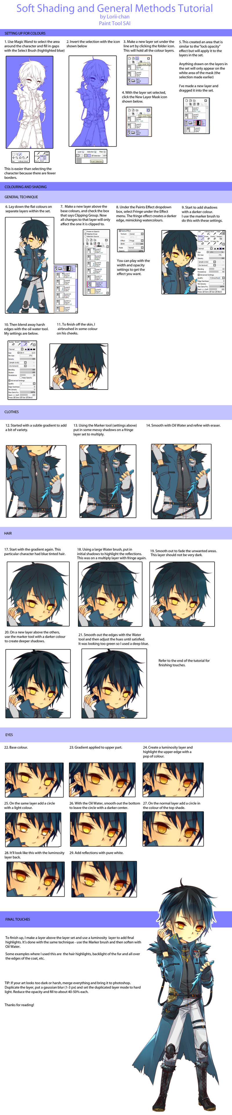 Soft Shading  Tutorial via Paint  Tool  SAI  by Sunflorii on  Soft Shading  Tutorial via Paint  Tool  SAI  by Sunflorii on