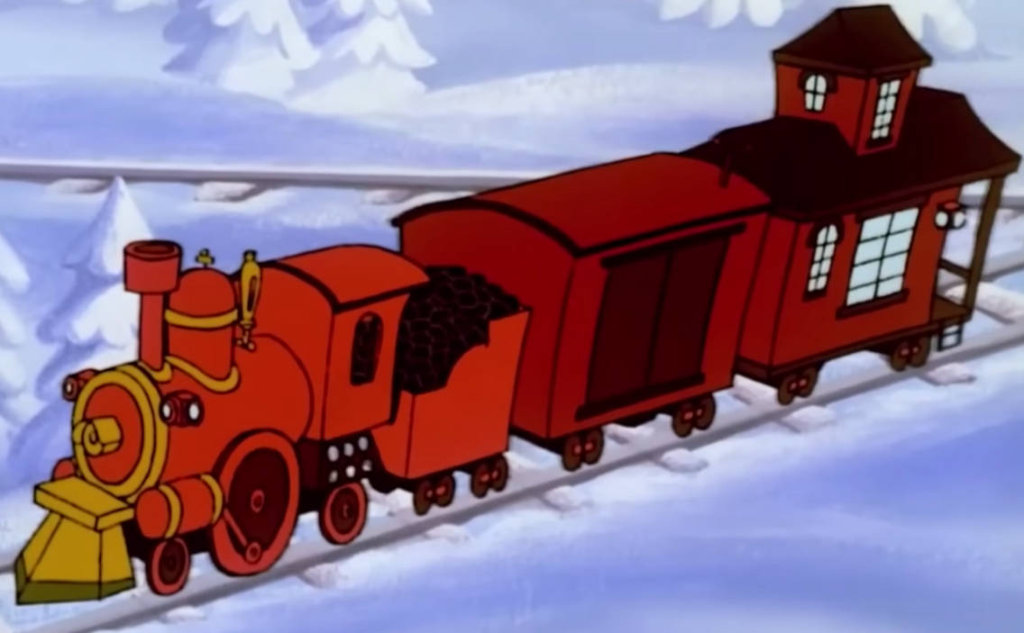 Snowman Racing A Train Little Red Freight Train (Frosty the Snowman) by CSXRail on DeviantArt