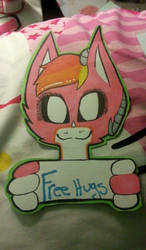 Free hugs Badge