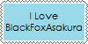 I Love BlackFoxAsakura stamp by DallellesLaul