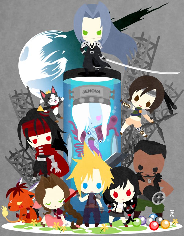 FF7 chibi flat ver.