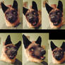 Belgian Malinois Fursuit Head