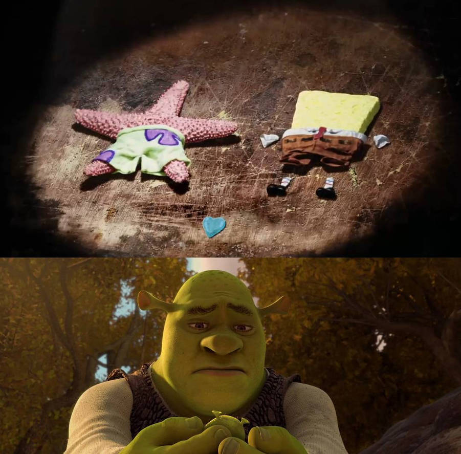 Discusting Patrick SpongeBob and Patrick's death bring Shrek to tears by Elian12340 on ...