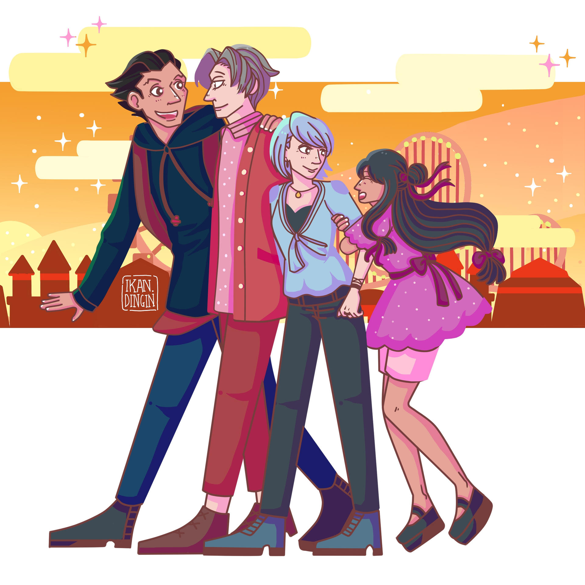 Franmaya Sticker Narumitsu and Franmaya go to Carnival by Ikandingin on DeviantArt