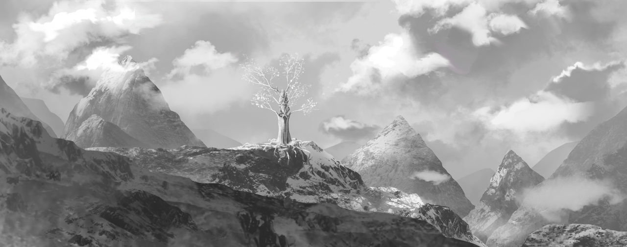 mountains scenary study by alinedalvi on DeviantArt