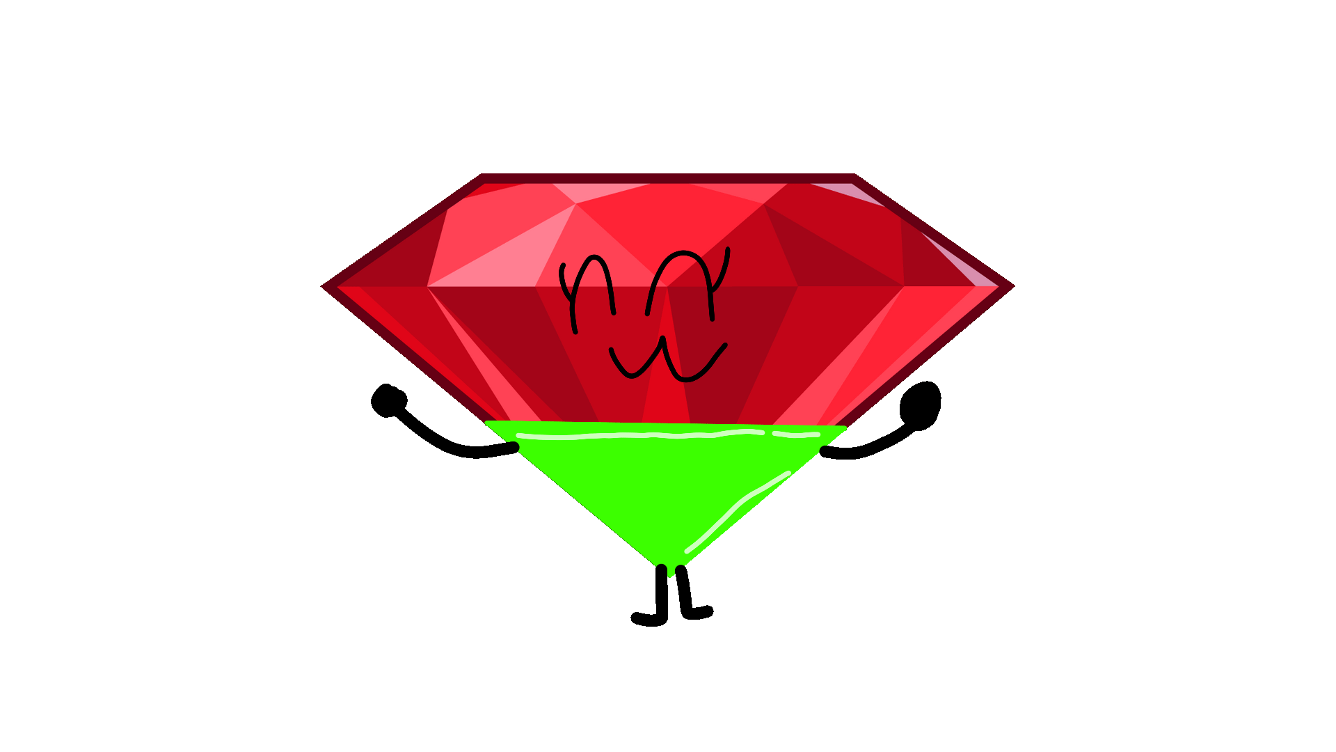 BFDI Ruby In Her Swimsuit by 2x2Fandom on DeviantArt