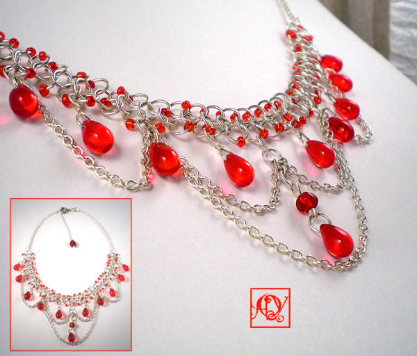 Red Drops Necklace