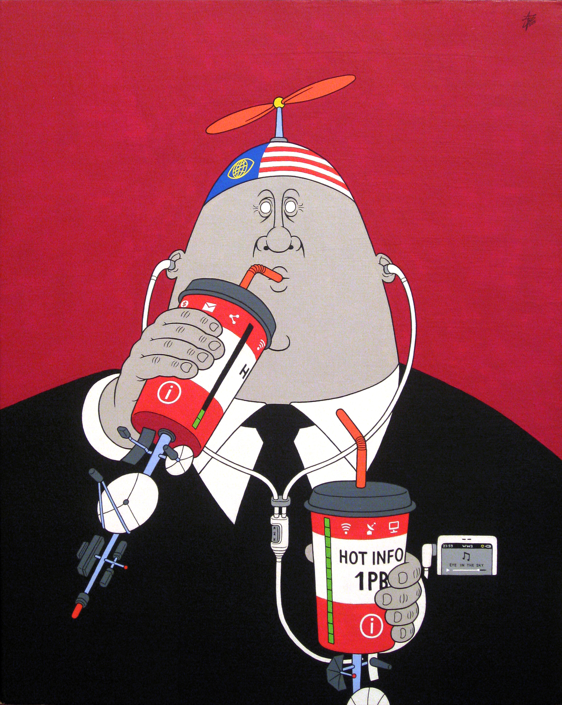 McGreed#2- acrylic on panel canvas, 50x40cm,2015