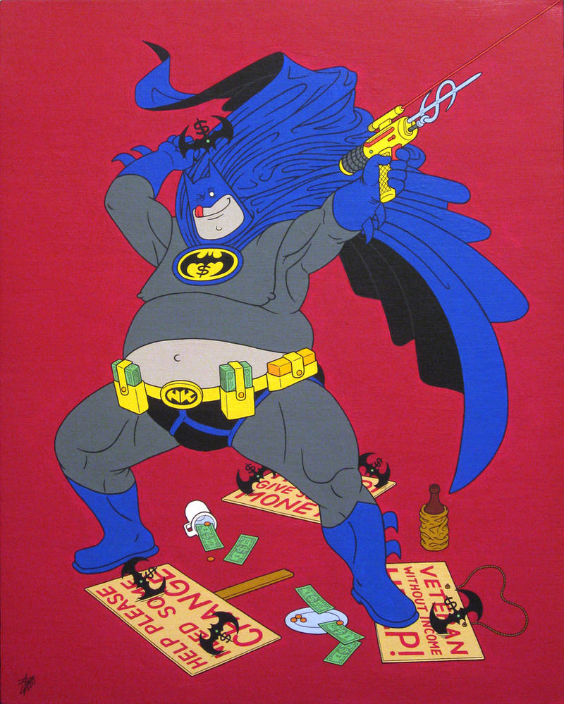 Night Knight, acrylic on canvas, 50x40cm, 2015 by alexander982