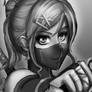 sketch Ninja girl