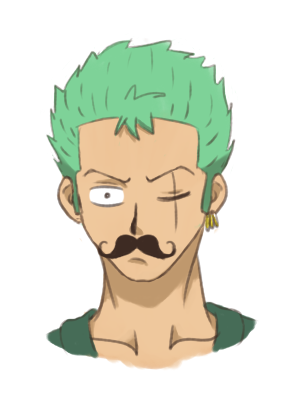 Moustache Zoro.