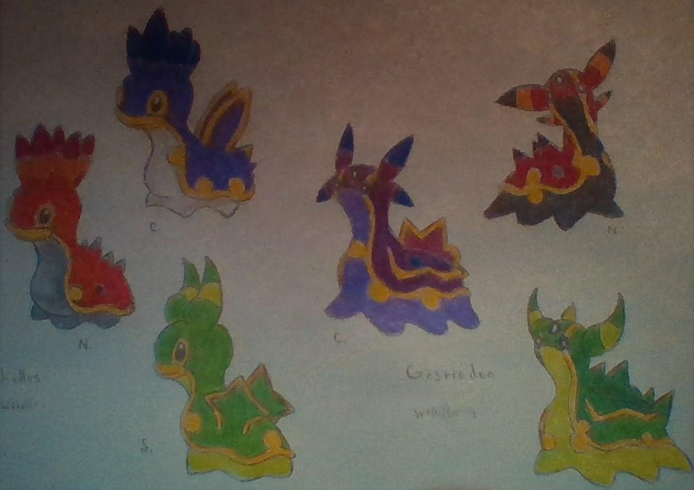 Shellos Variant Shellos and Gastrodon Variants by Chief-Blood-Foot on DeviantArt