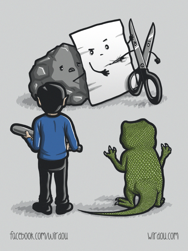 Rock Paper Scissors Lizard Spock By WirdouDesigns On DeviantArt