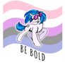 Vinyl Scratch / Genderfluid Pride