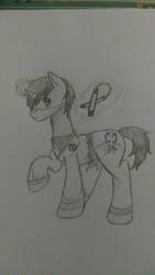 my little pony/ninjago cross sketch 