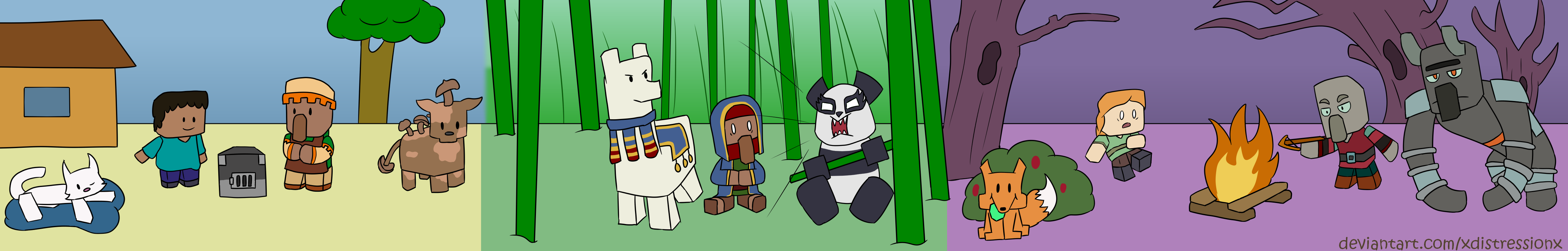 Minecraft 1 14 X Sanrio Art Style By Surreallystressed On Deviantart