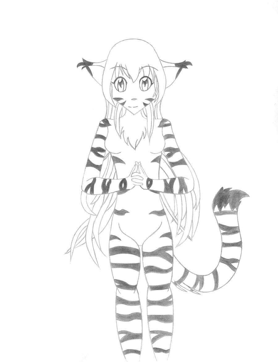 Flora - Tiger Hand Seal - FanArt