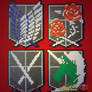 Shingeki no Kyojin (Attack on Titan) Perler Crests