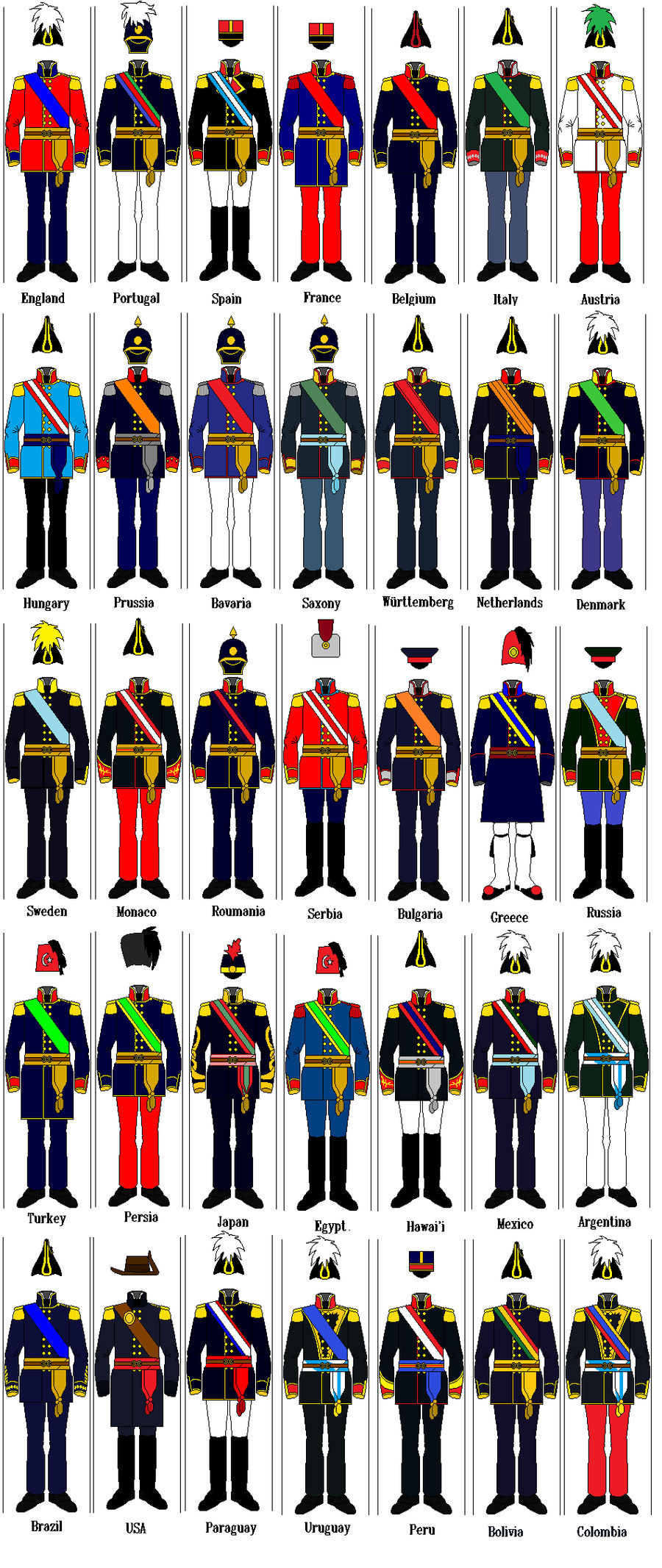 Double Ranks 1880 1880s uniforms by ViniSalesi on DeviantArt