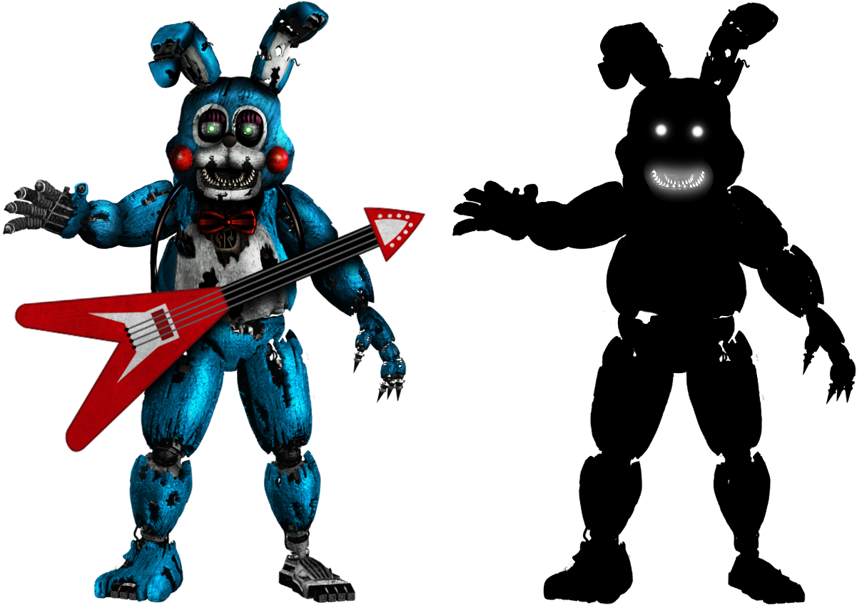 2D FNaF 1 animatronics V. 3 by FoxyLISOfficial on DeviantArt