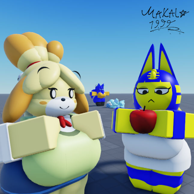 Maxala Deviantart Ankha and Isabelle rework by Maxala1999 on DeviantArt