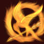 The Mockingjay on Fire