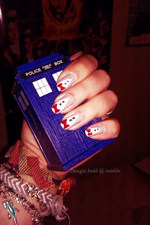 Doctor Who Bowties are Cool Nails