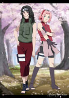 Kurenai and Sakura Poster