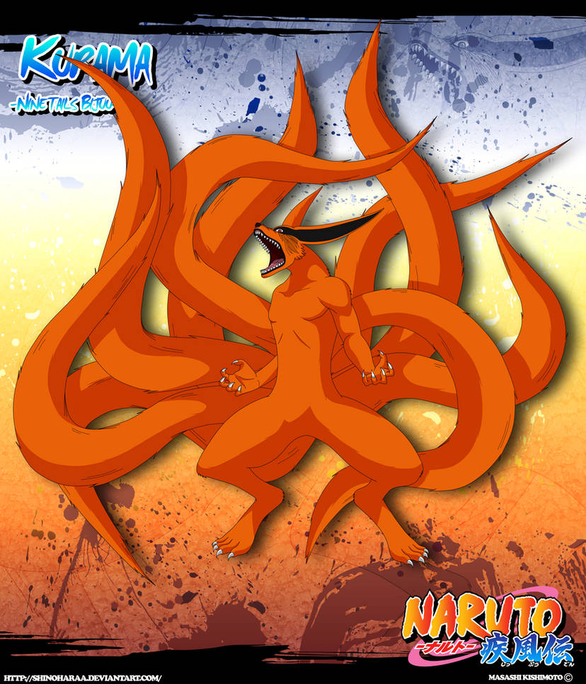 Kurama -Nine Tails- by Shinoharaa on DeviantArt