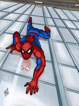 Spiderman on Wall